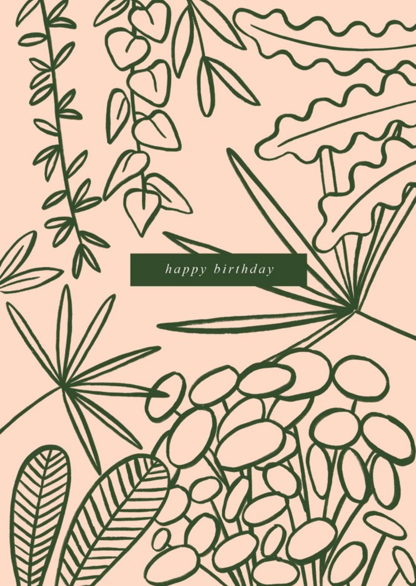 Chloe Turner Happy Birthday Botanical Card Ecard