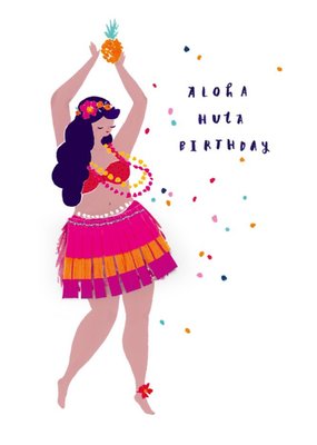 Hotchpotch Hula Dancing Birthday Card
