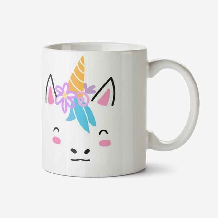 Cute Unicorn Graphic Illustration Birthday Mug
