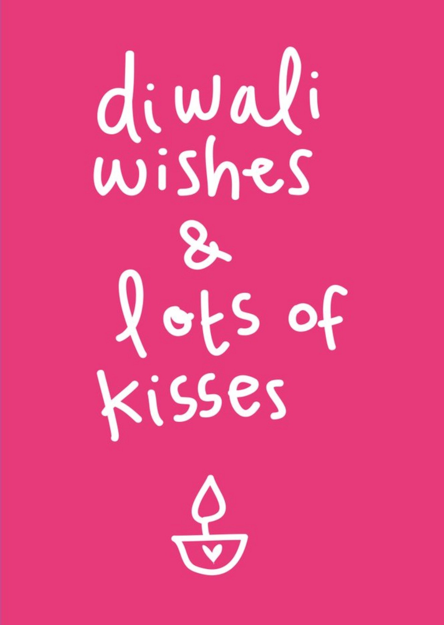 Moonpig Diwali Wishes And Lots Of Kisses Card, Large