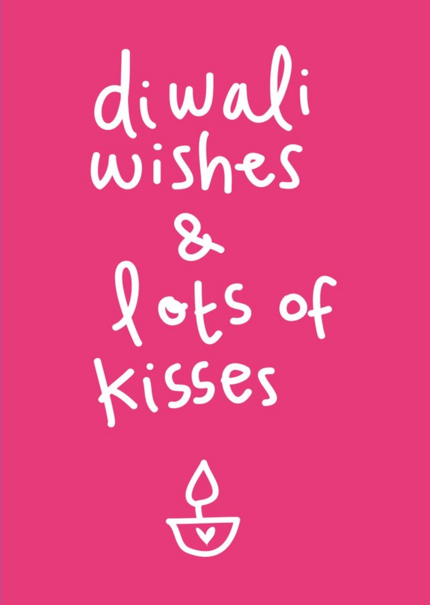 Diwali Wishes And Lots Of Kisses Card Ecard