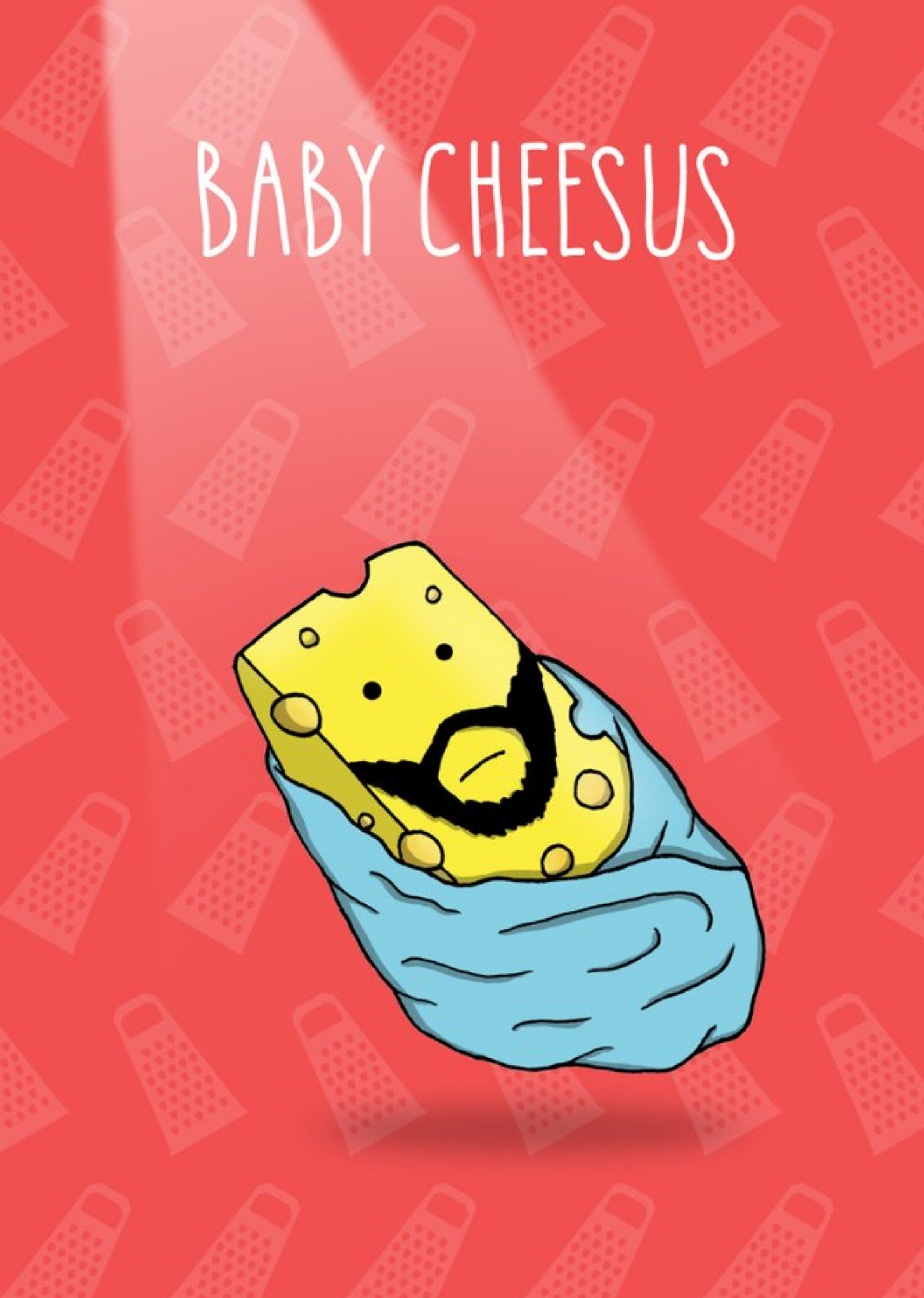 Baby Cheesus Jesus Pun Christmas Card Ecard