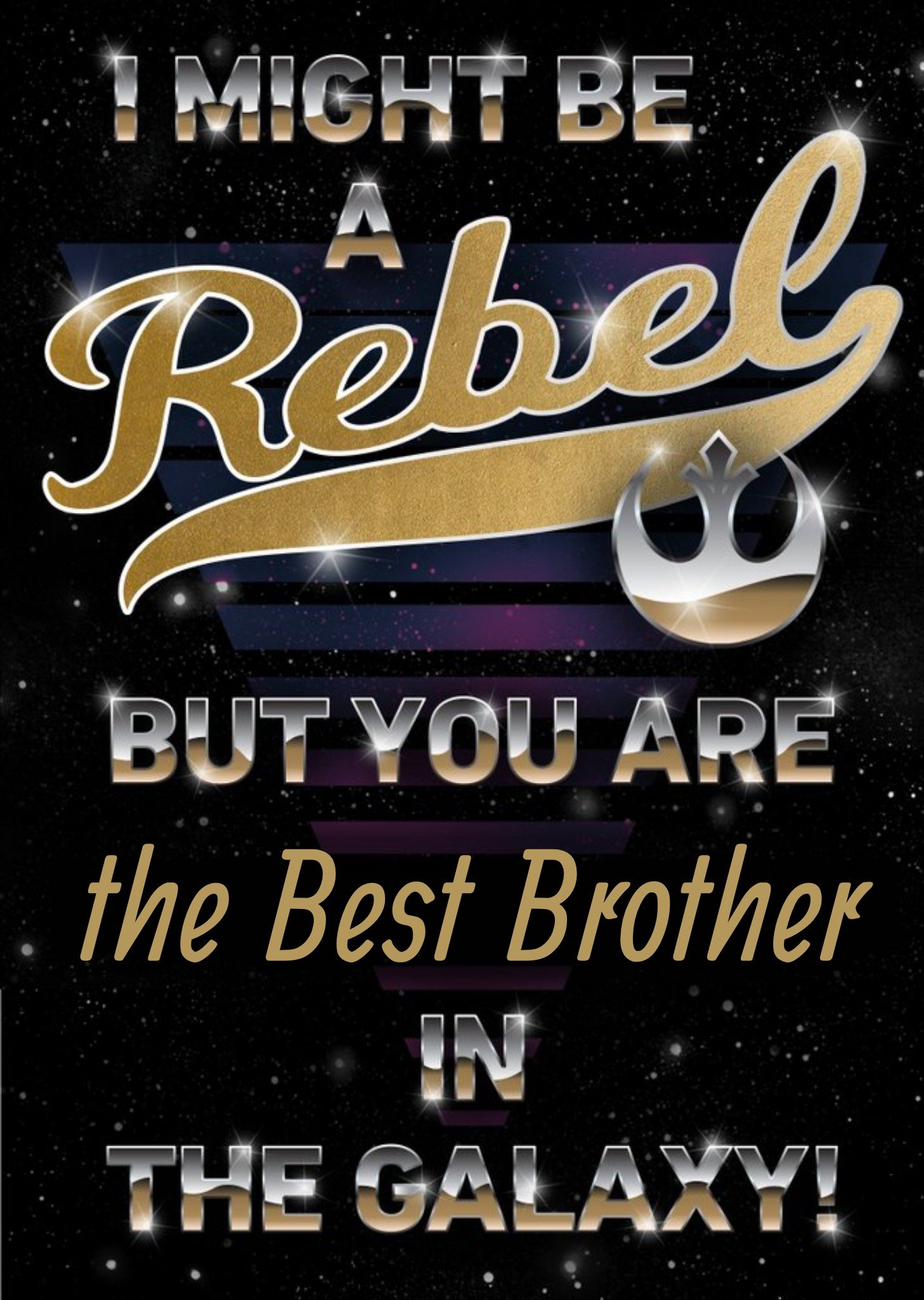 Disney Star Wars Best Brother In The Galaxy Card Ecard