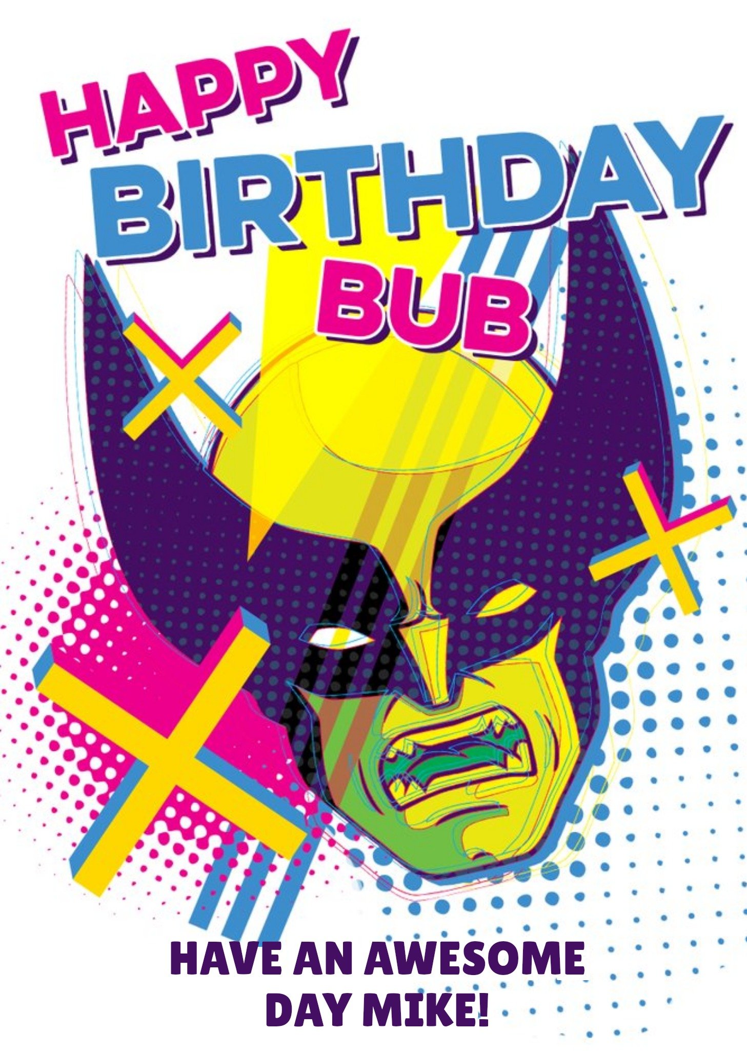 Disney Marvel Xmen Happy Birthday Bub Card Ecard