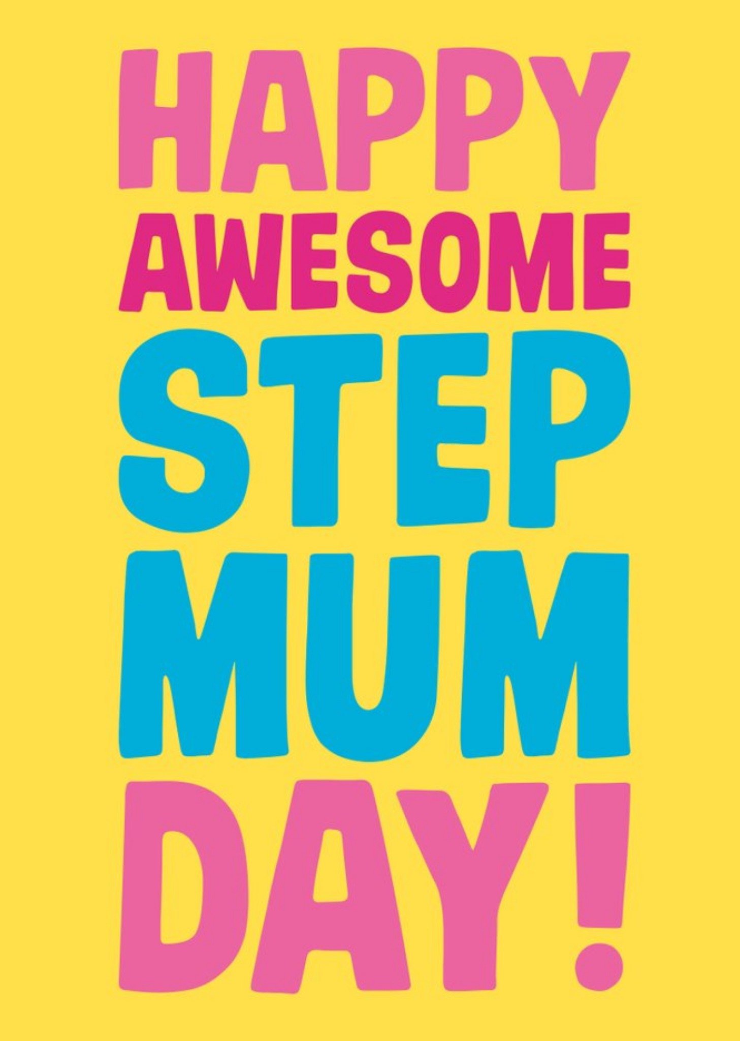 Happy Awesome Step Mum Day Card Ecard