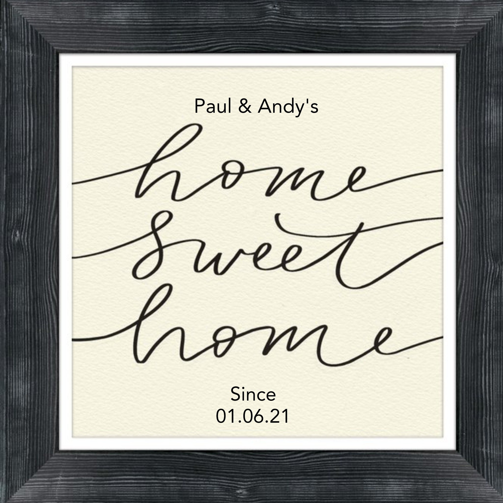 Clintons Home Sweet Home Card, Square