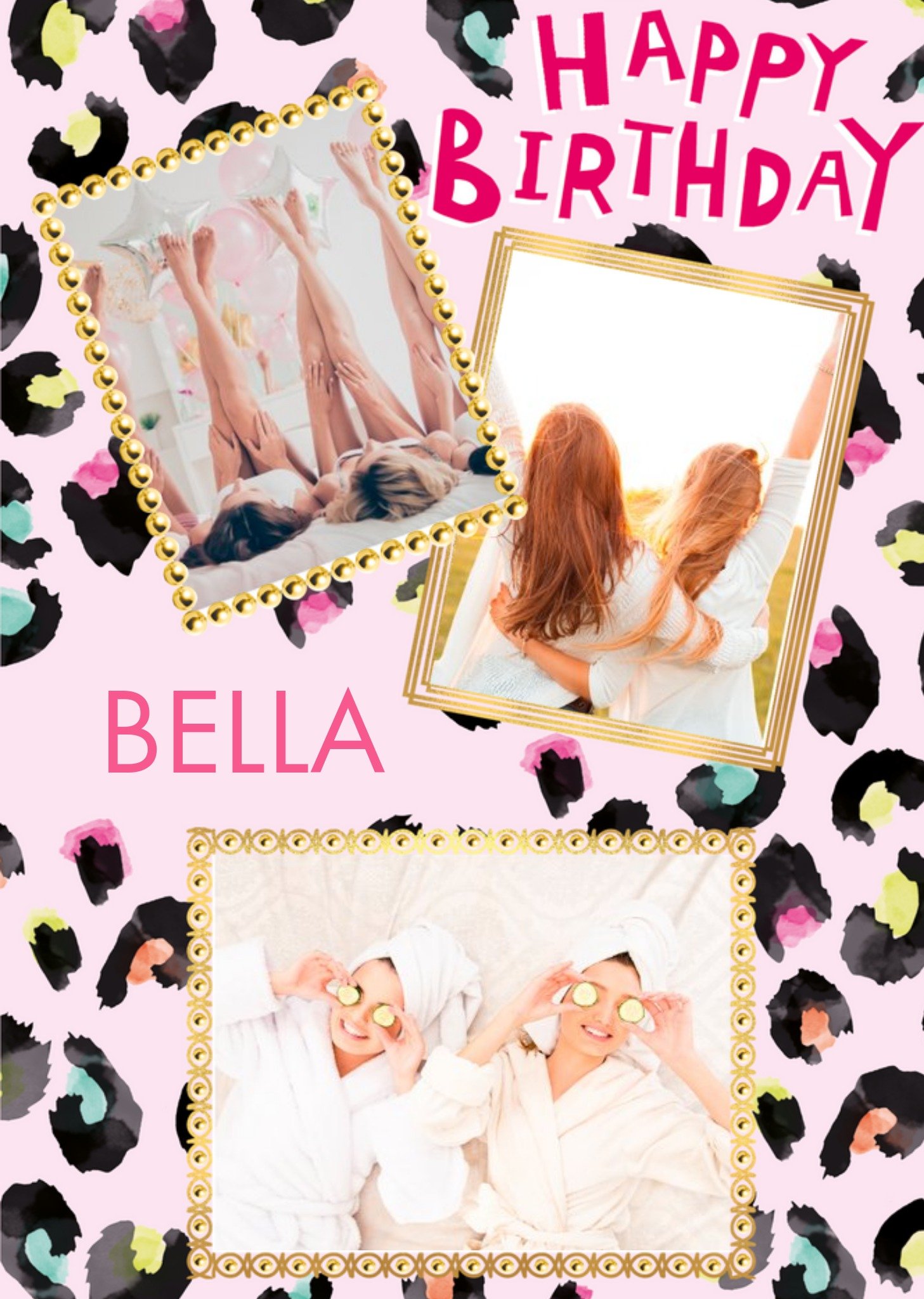 Glamorous Birthday Photo Upload Card Ecard