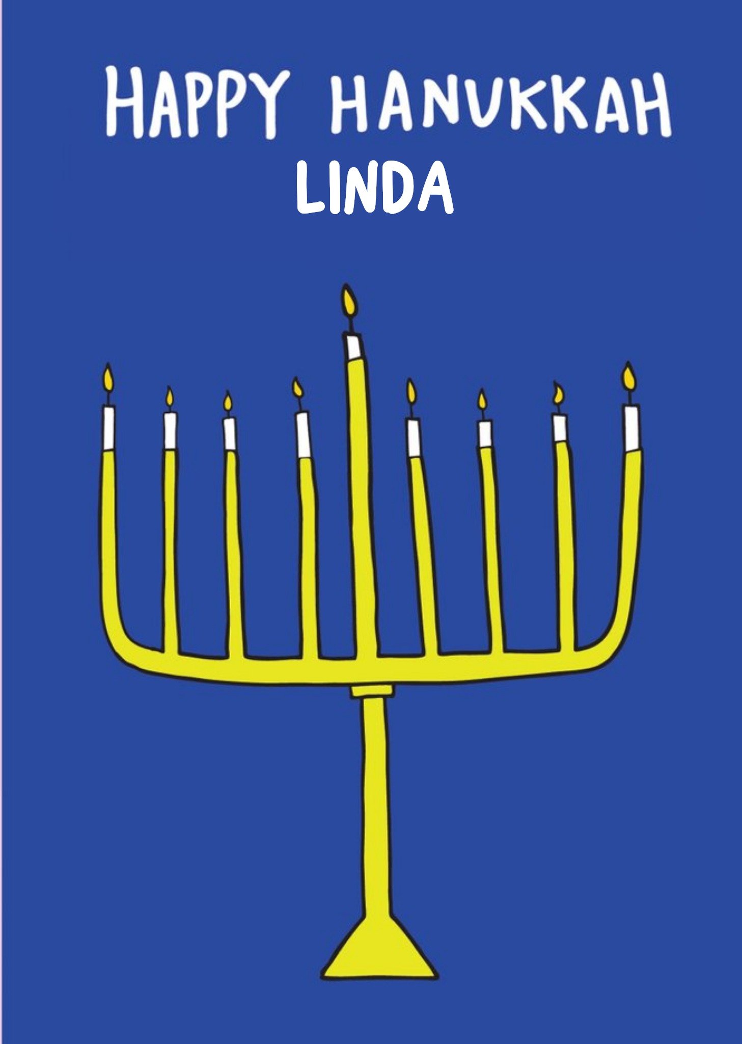 Angela Chick Happy Hanukkah Card