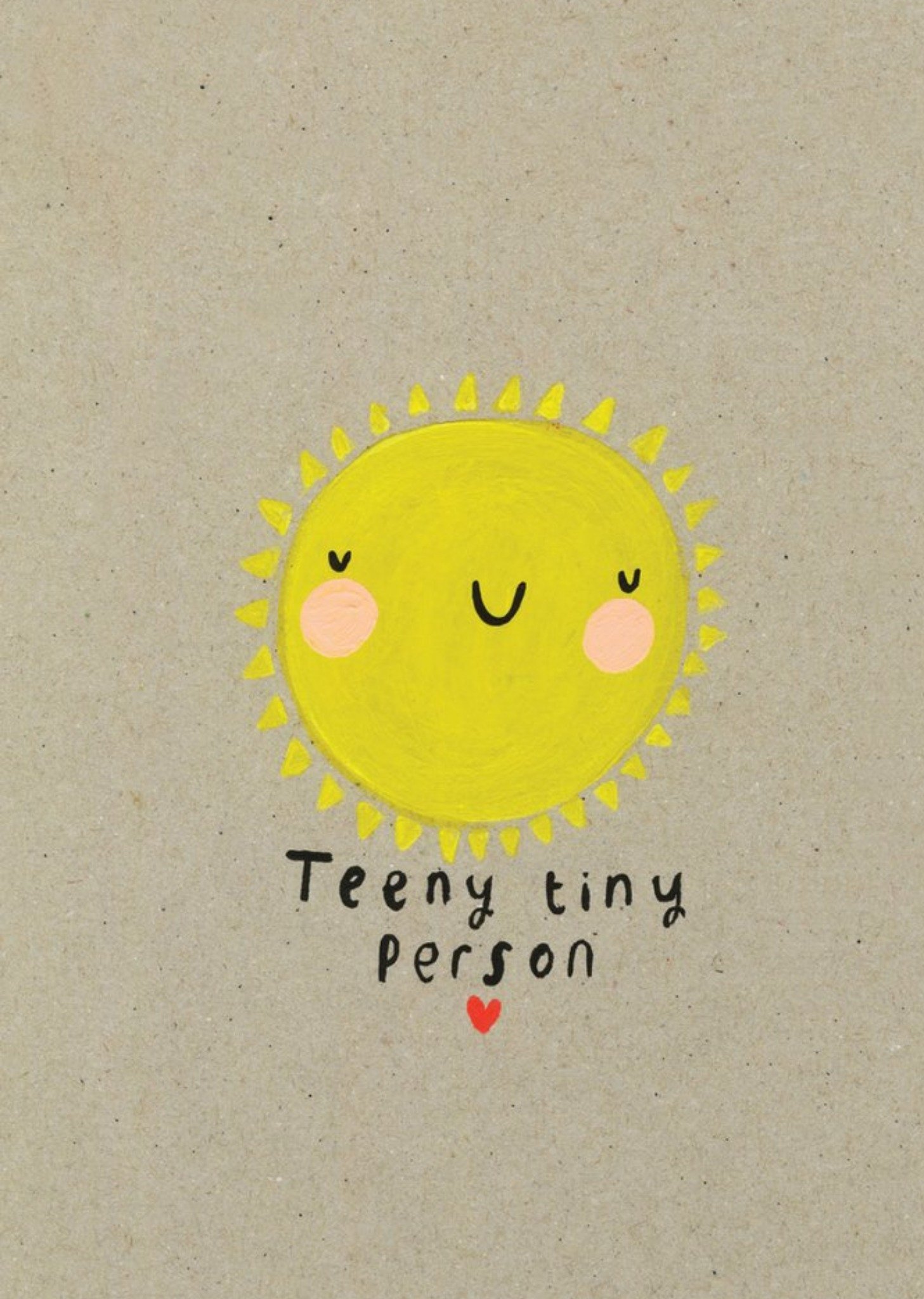 Sooshichacha Cute Teeny Tiny Person New Baby Card Ecard
