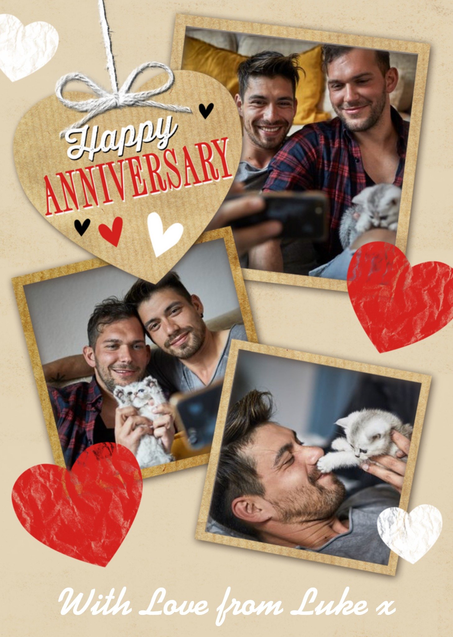 Photo Upload Anniversary Postcard