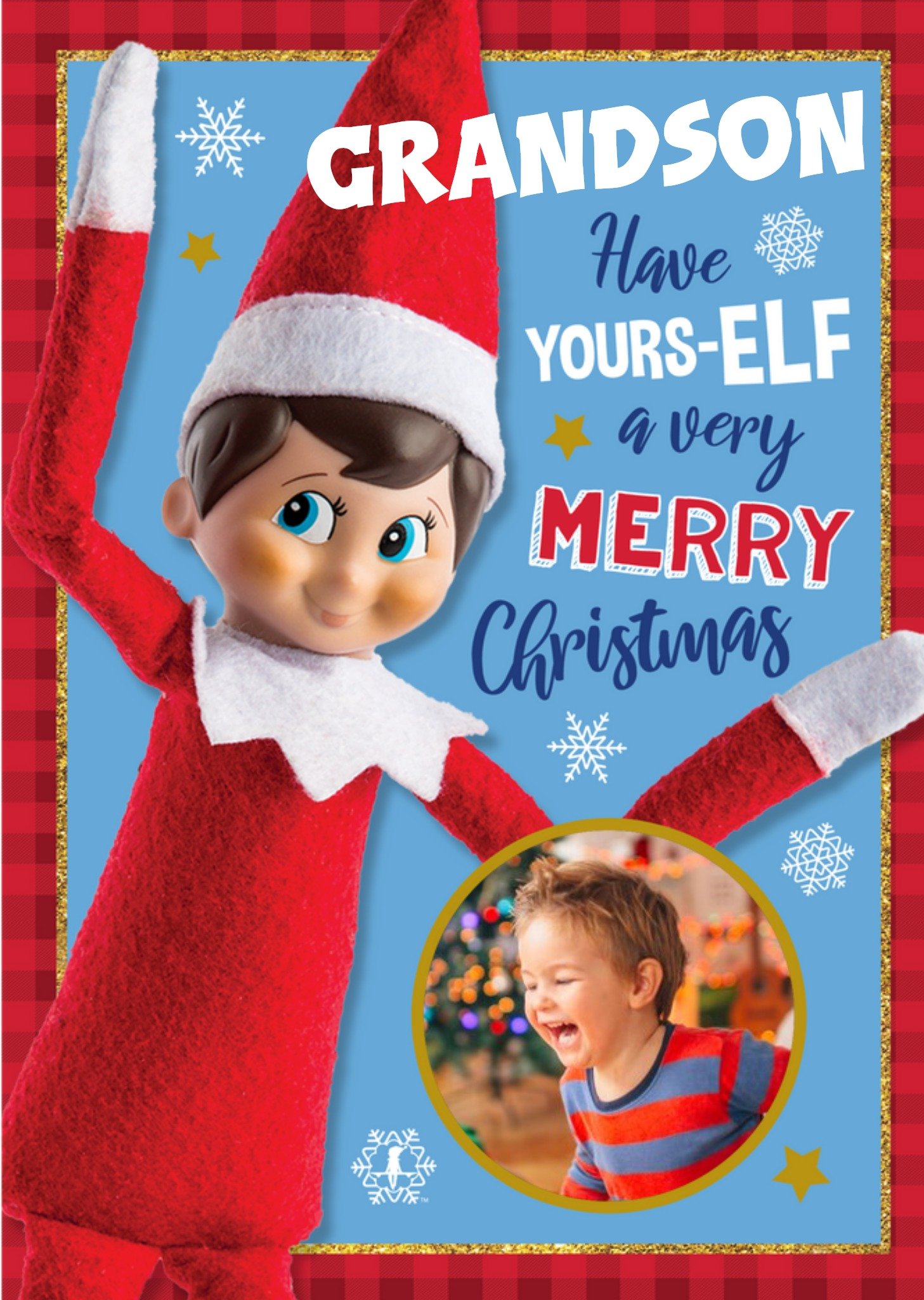 Other Elf On The Shelf Grandson Have Yours-Elf A Merry Christmas Card, Large
