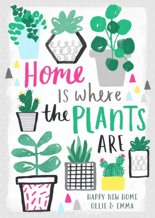Lovely Day Home Is Where The Plants Are Card