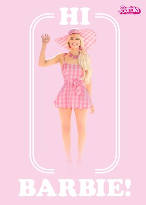 Barbie Movie Pink Hi Barbie Card