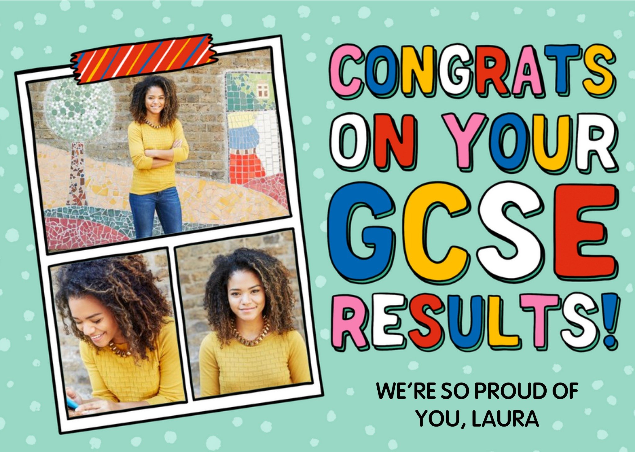 Congrats On Your Gcse Results Photo Upload Card Ecard