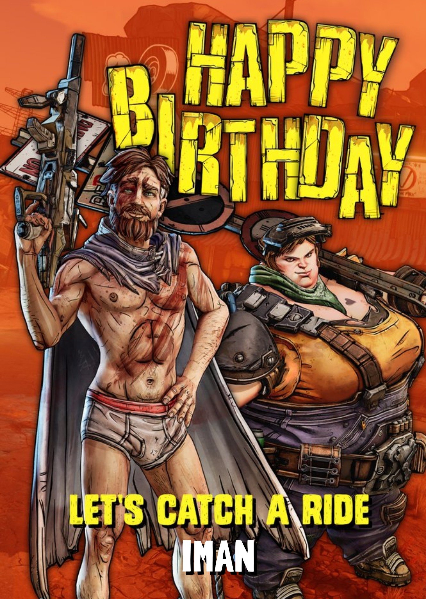 Borderlands 3 Vaughn And Ellie Birthday Card