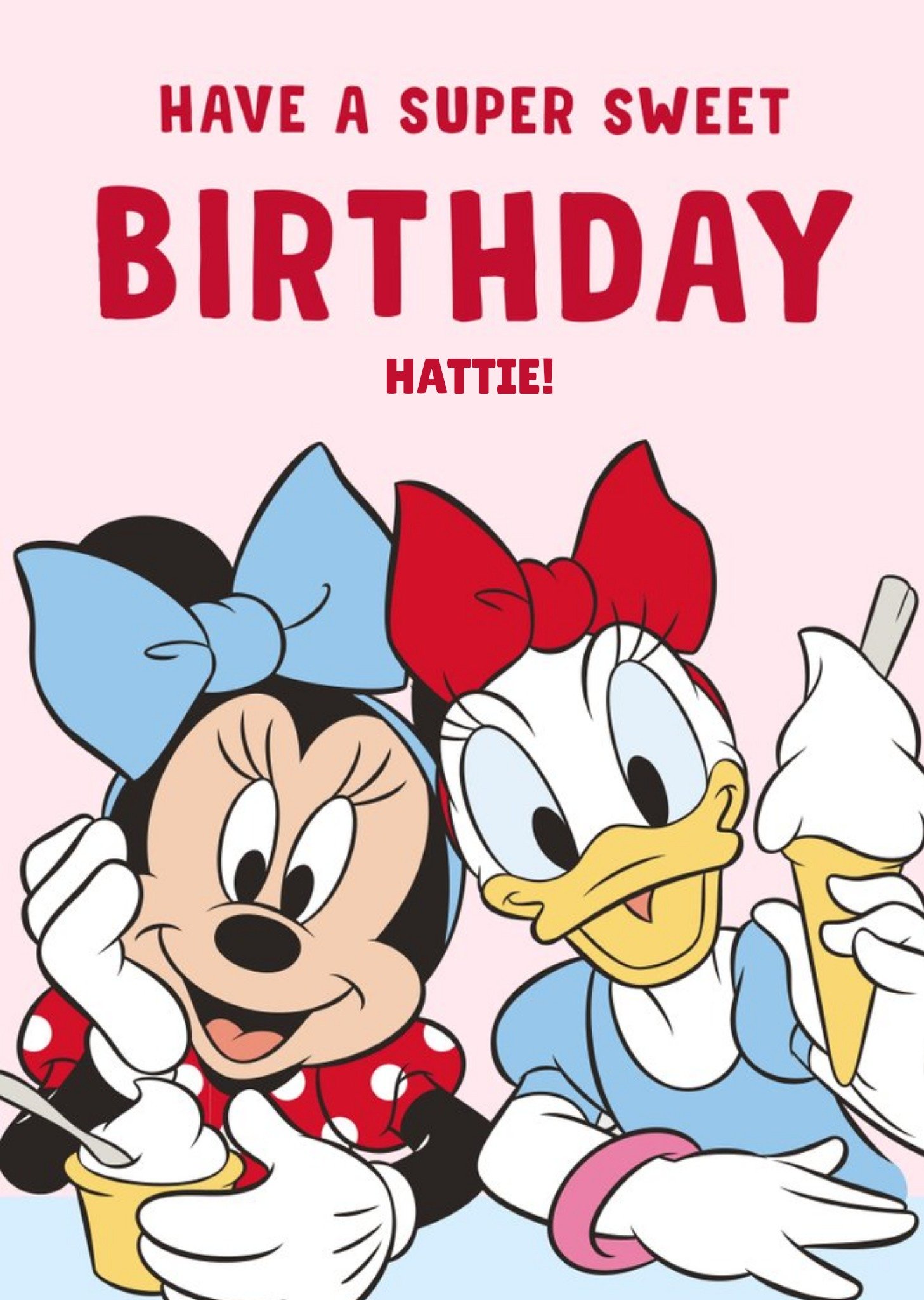 Disney Minnie Mouse And Daisy Duck Super Sweet Birthday Card Ecard