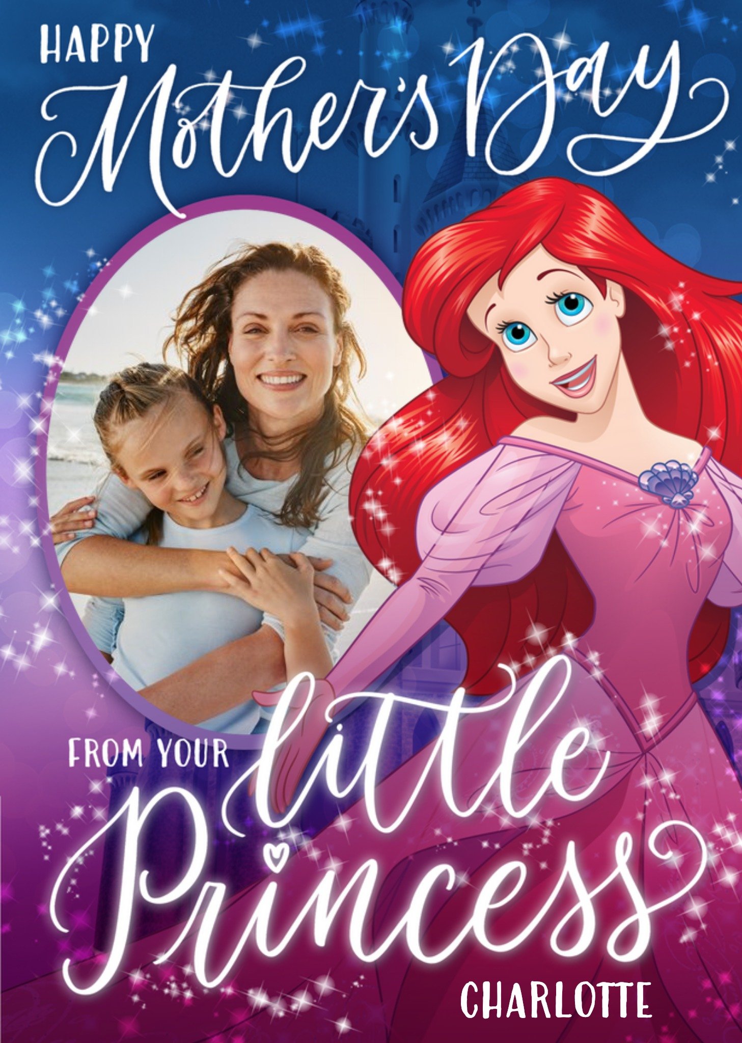 Disney Princesses Disney Princess Ariel From The Kids Mother's Day Photo Card Ecard
