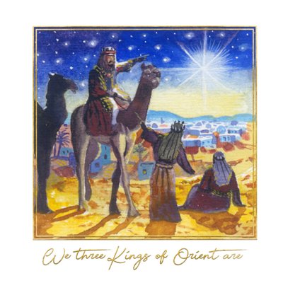 We Three Kings Of Orient Are Christmas Card