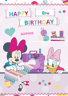 Disney Minnie Mouse And Daisy Duck Happy Birthday Card