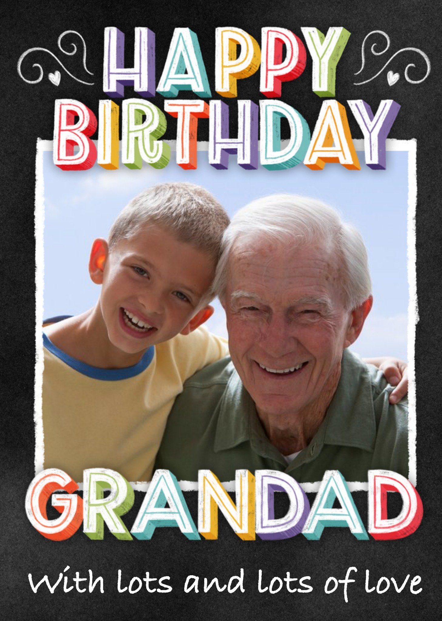 Moonpig Photo Upload Happy Birthday Grandad Card Ecard
