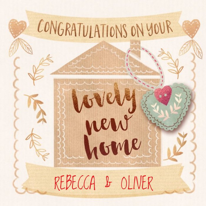 Catherine Worlsey Congratulations New Home Card