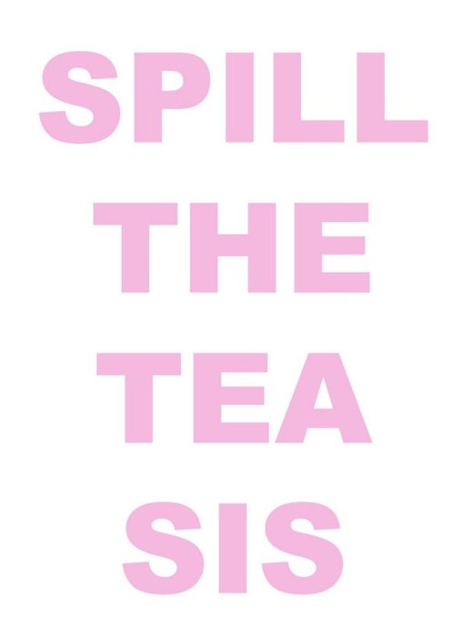 KitsCH Noir Spill The Tea Sis Card