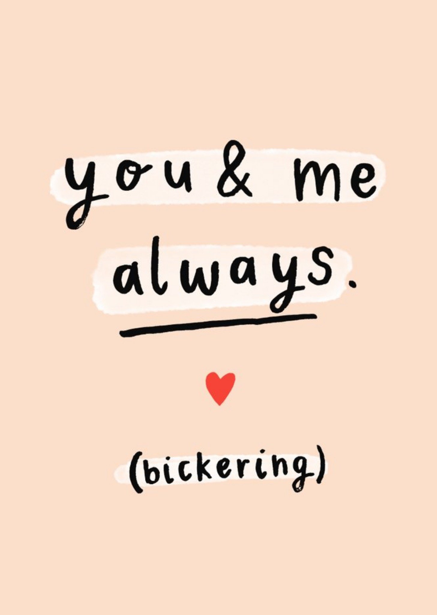 Moonpig Handwritten Typography On A Cream Background Funny Valentine's Day Card Ecard