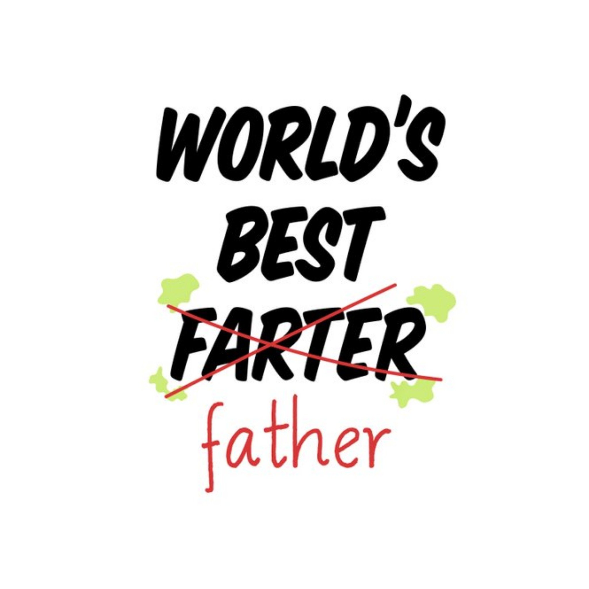 All Things Banter World's Best Farter Father's Day Card, Square