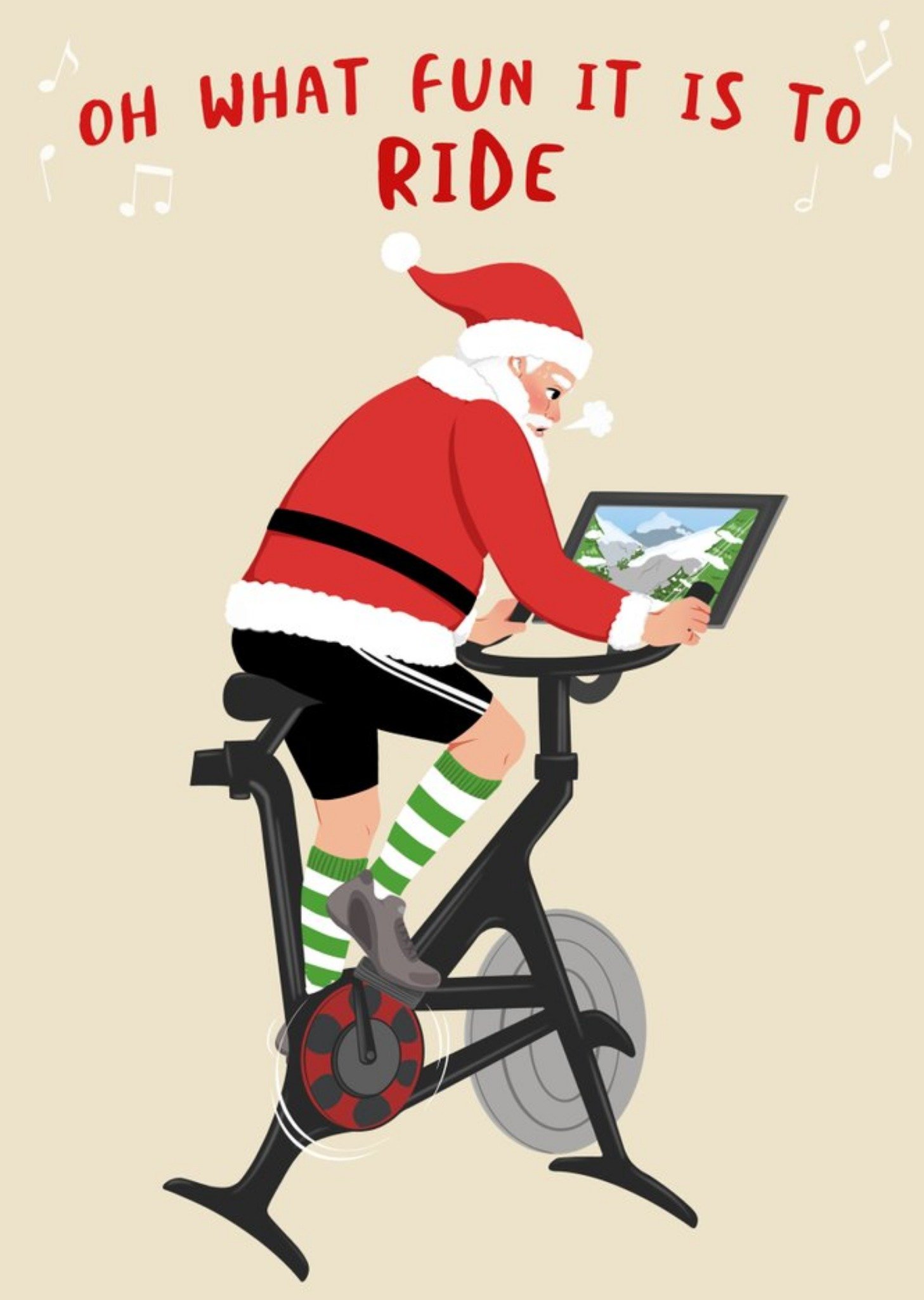 Funny Oh What Fun It Is To Ride Christmas Card Ecard