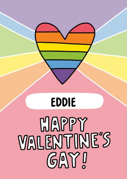 Angela Chick Rainbow Heart Cute LGBTQ+ Card
