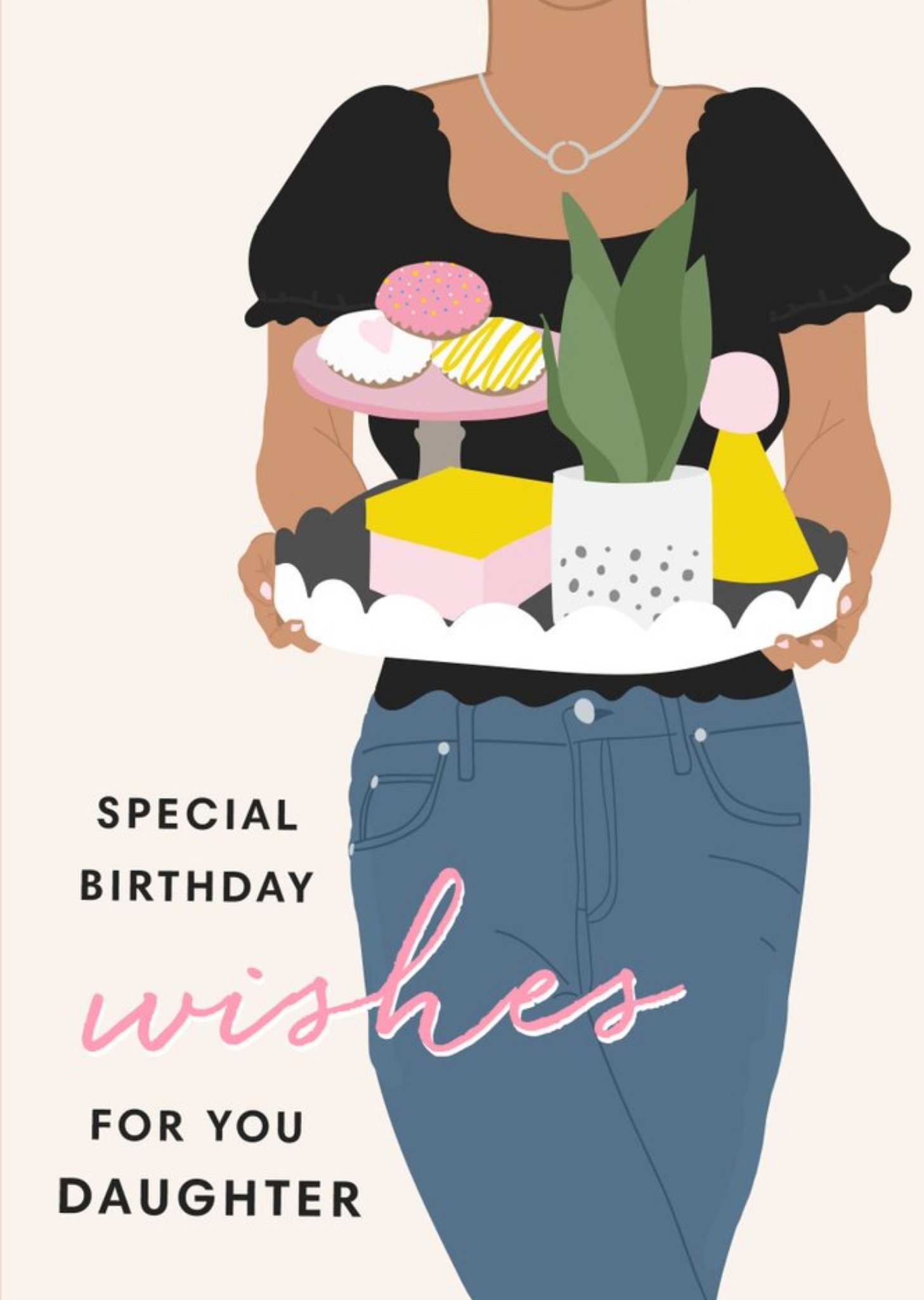 Moonpig Special Birthday Wishes For You Daughter Card, Large