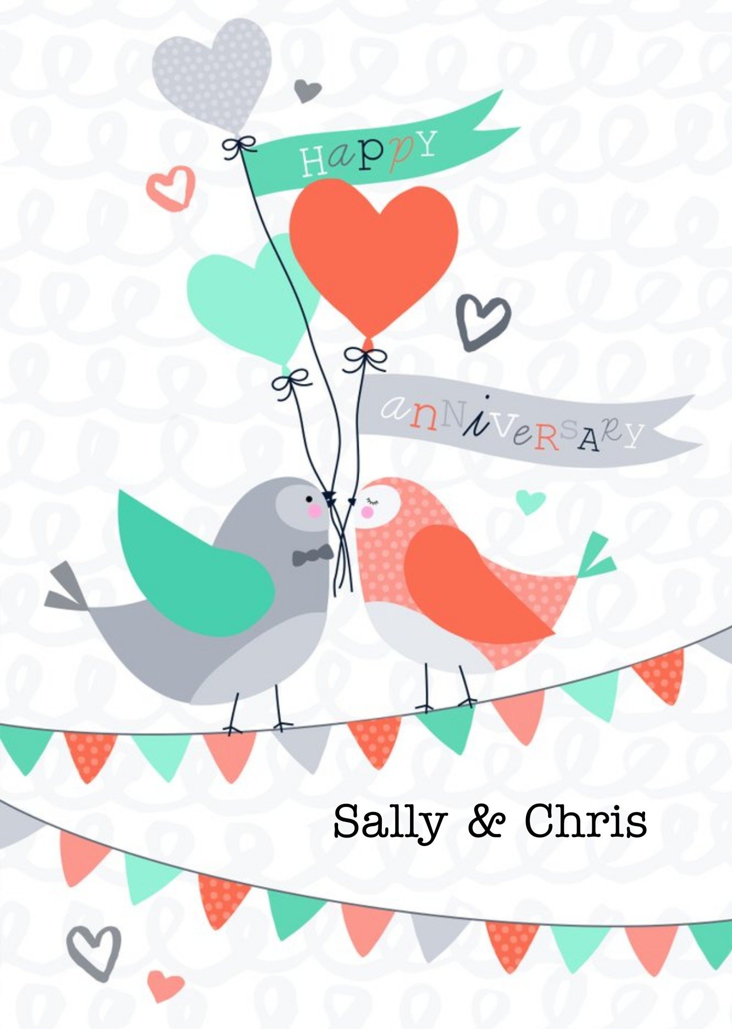 Bird Happy Anniversary Card