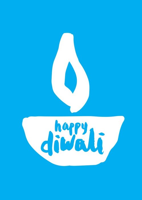 Happy Diwali Simple Blue Card