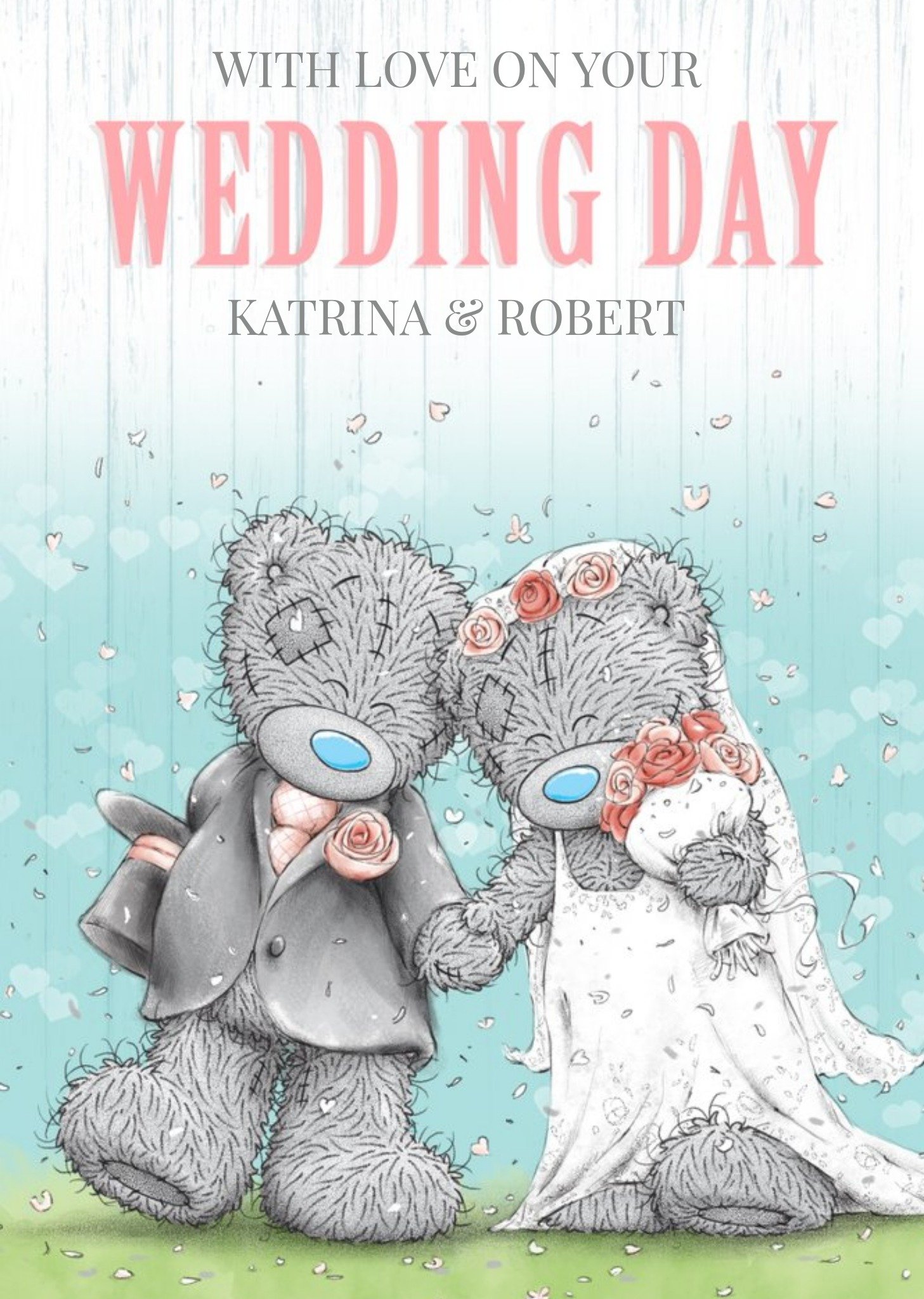 Me To You Tatty Teddy With Love On Your Wedding Day Card Ecard