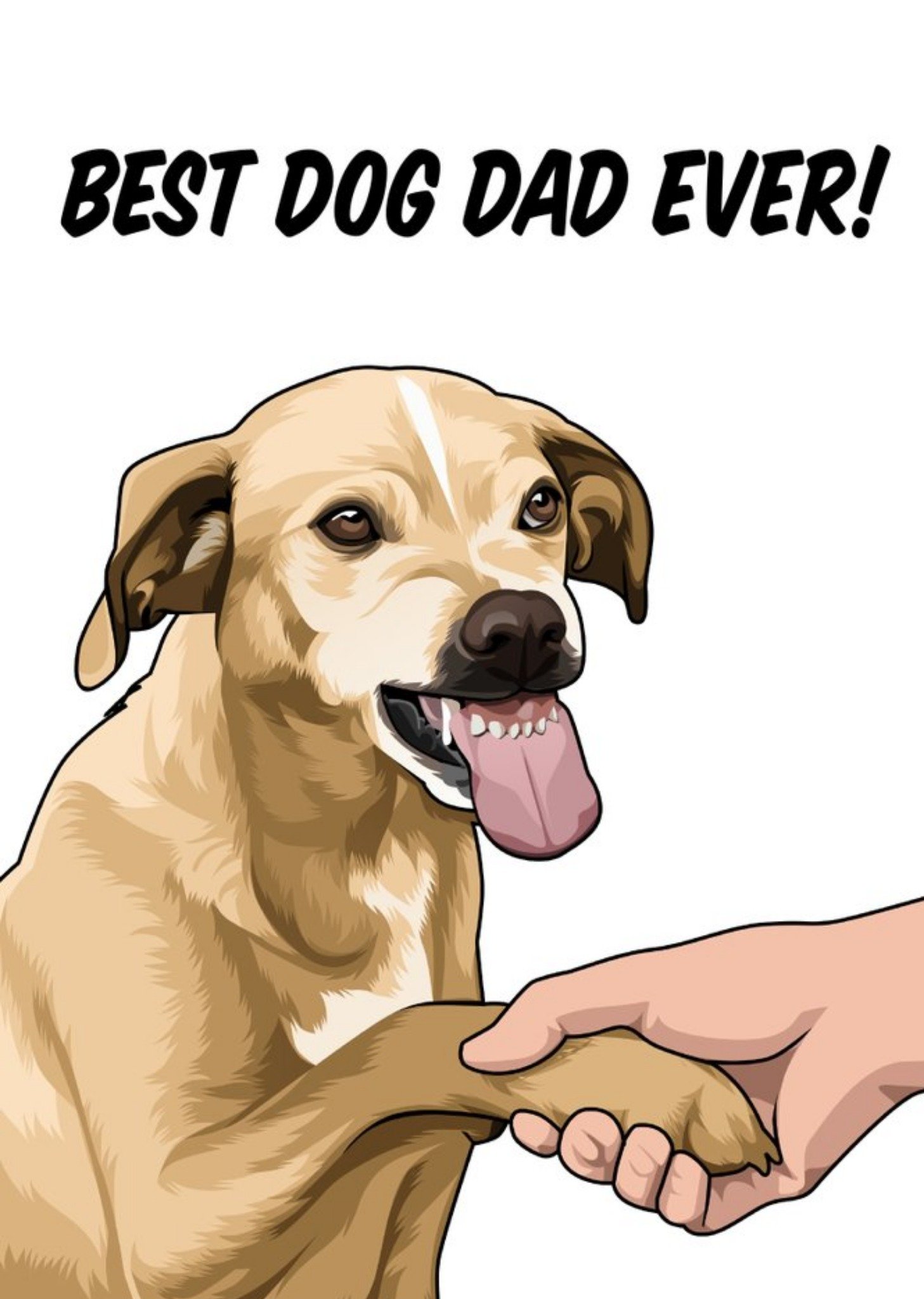 All Things Banter Best Dog Dad Ever Father's Day Card