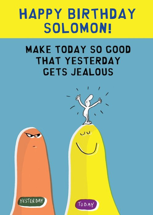 Personalised Make Today So Good Happy Birthday Card