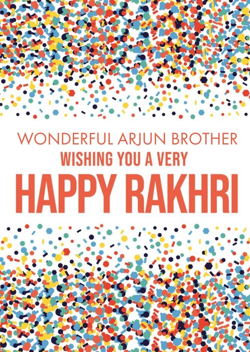 Abstract Abstract Illustration Wishing You A Very Happy Rakhri Card