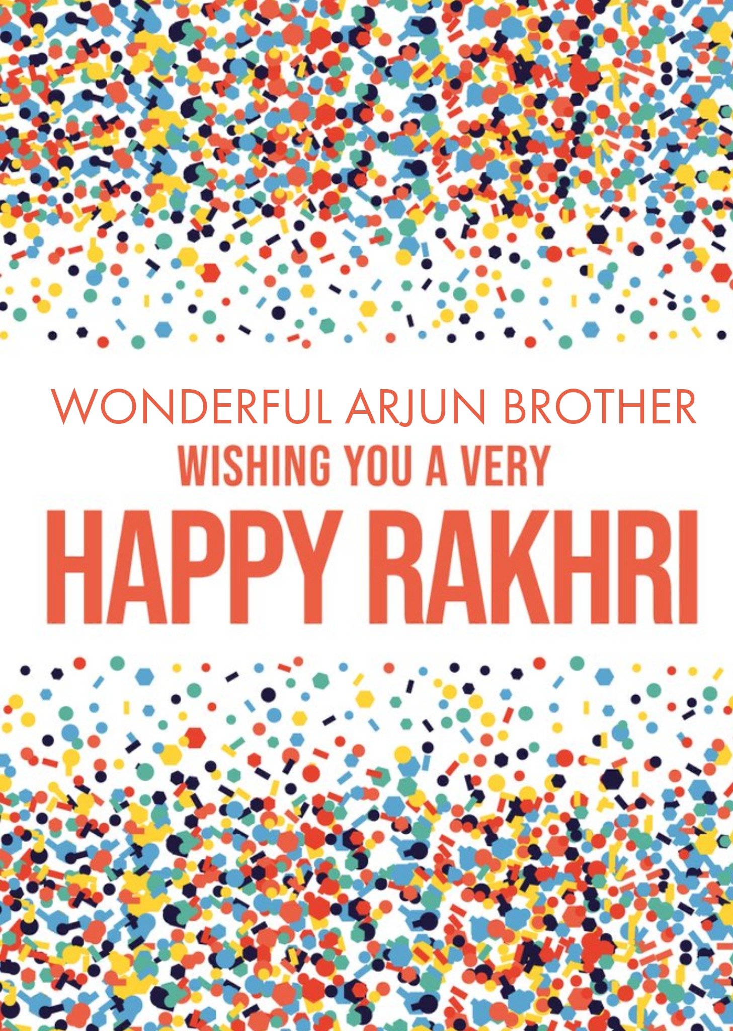 Eastern Print Studio Abstract Abstract Illustration Wishing You A Very Happy Rakhri Card Ecard