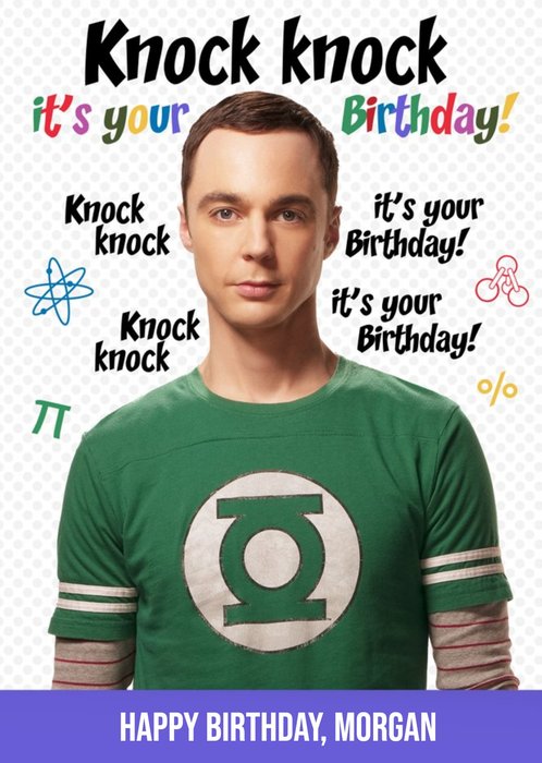 The Big Bang Theory Knock Knock It's You're Birthday Card
