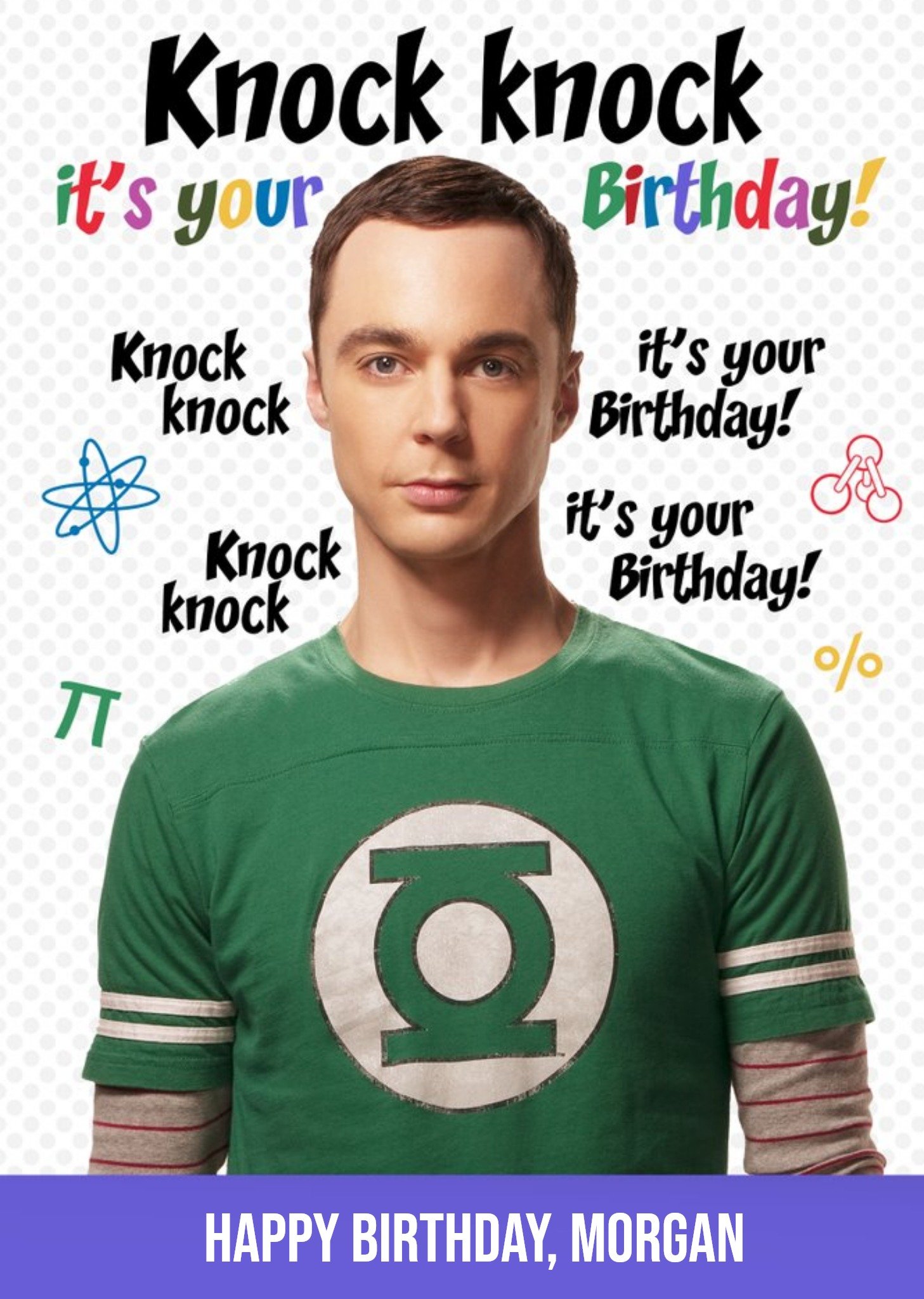 Moonpig The Big Bang Theory Knock Knock It's You're Birthday Card, Large