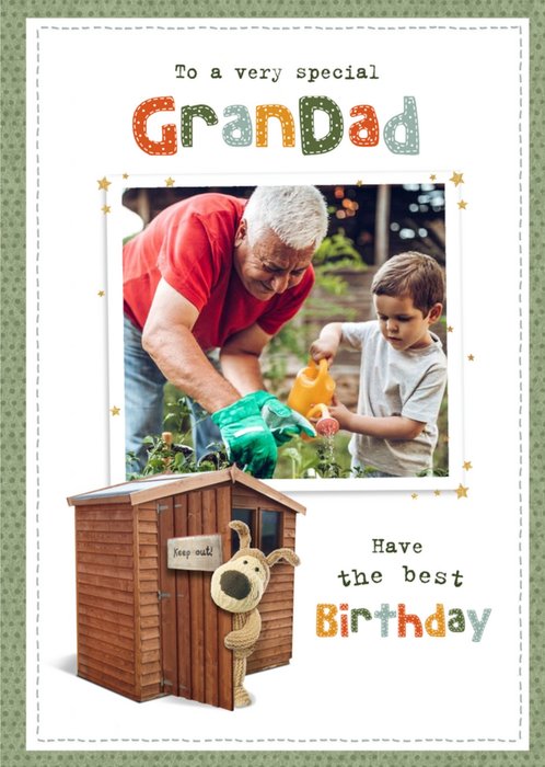 Boofle To A Very Special Grandad Birthday Photo Upload Card
