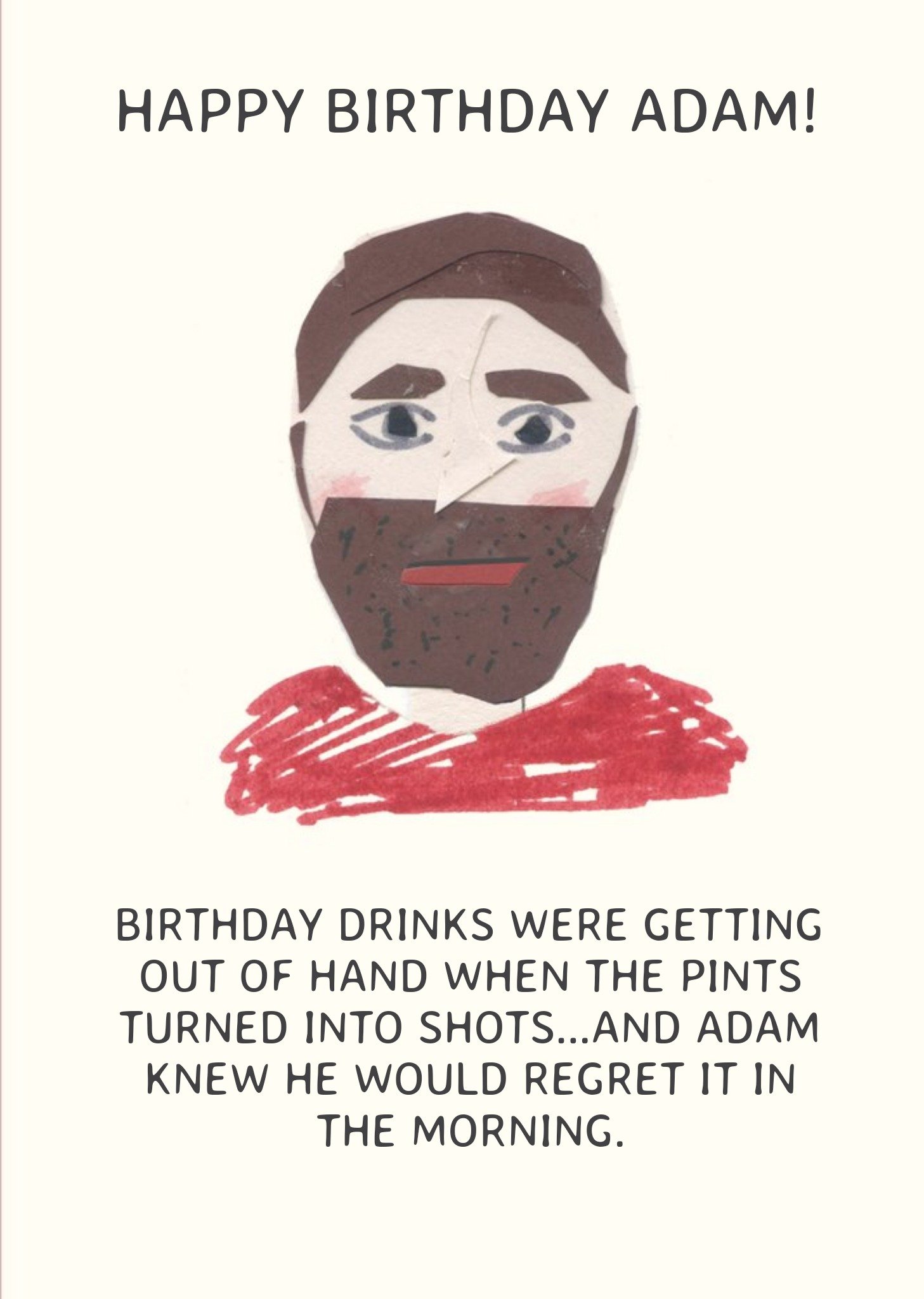 Fun Snazz Funny Drinking Birthday Card - Birthday Drinks Were Getting Out Of Hand - Alcohol - Shots Ecard