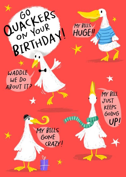 Go Quackers On Your Birthday Card