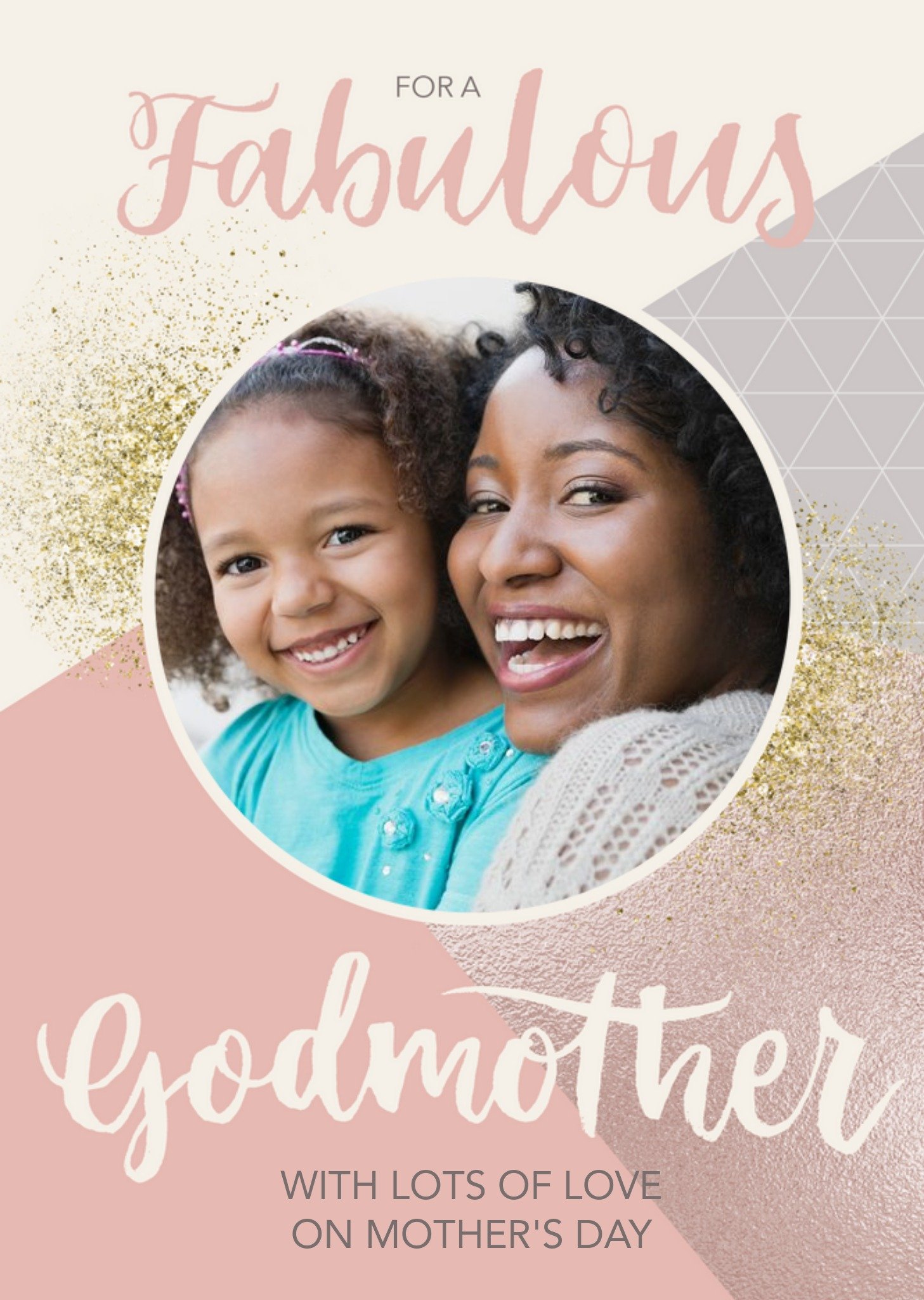 Moonpig Mother's Day Card - Godmother - Photo Upload Card Ecard