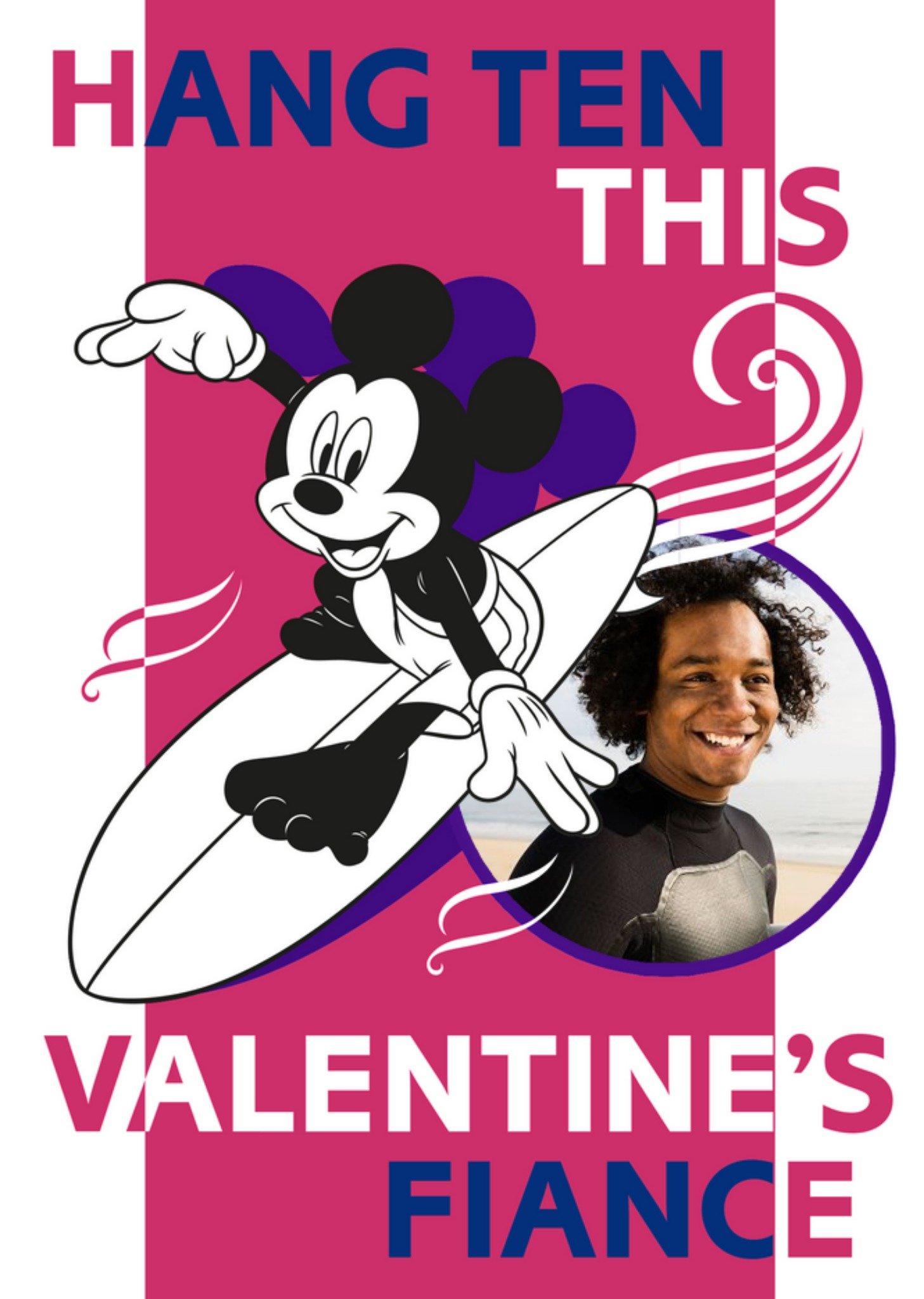 Disney Mickey Mouse Hang Ten This Valentine's Fiance Ecard