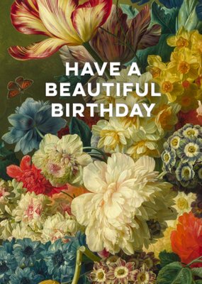 The National Gallery Flowers In A Vase Birthday Card