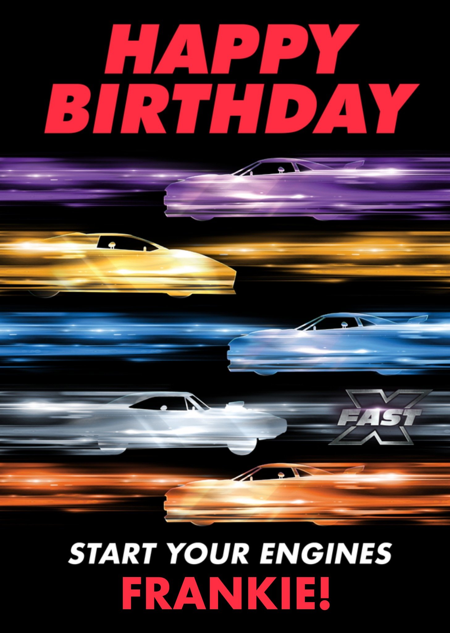 Fast And Furious Start Your Engines Birthday Card Ecard