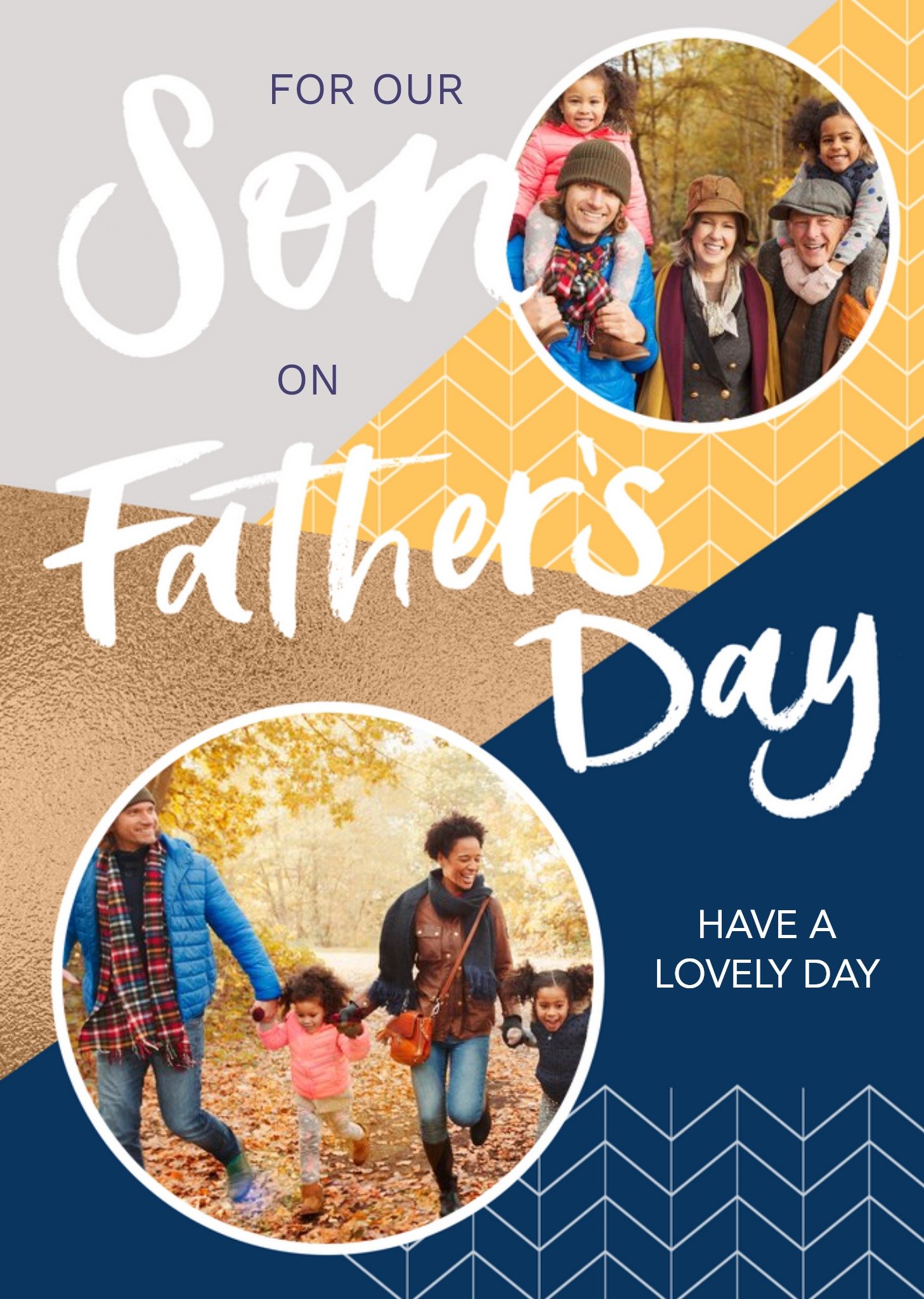 For Our Son On Father's Day Photo Card Ecard