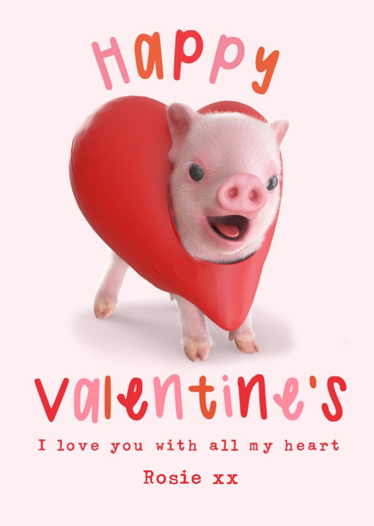 Exclusive s Love You With All My Heart Heart Valentine's Day Card Ecard