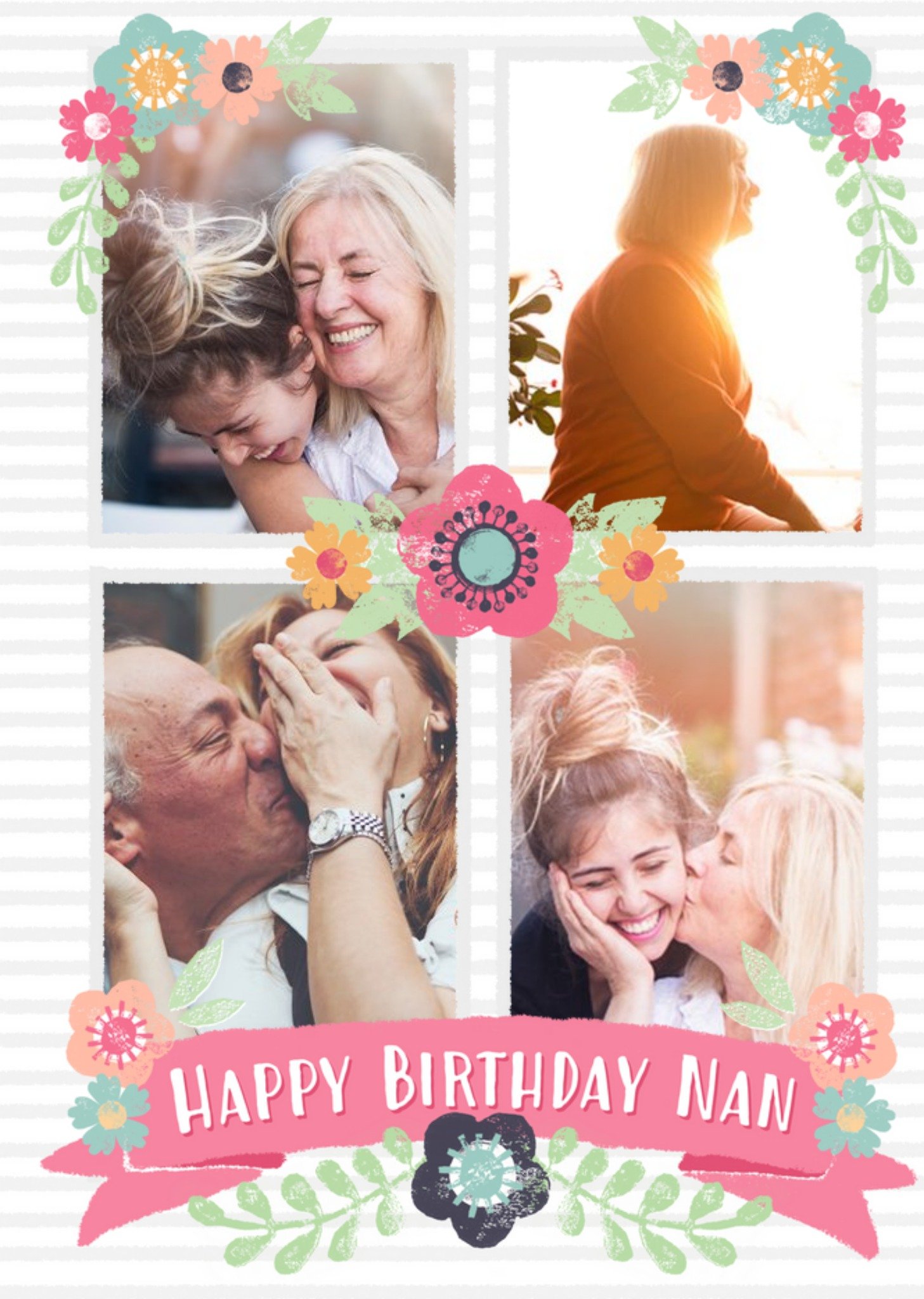 Moonpig Birthday Card - Nan - Photo Upload, Large
